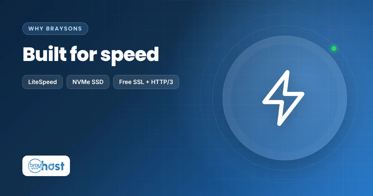 Built for speed — Why Braysons